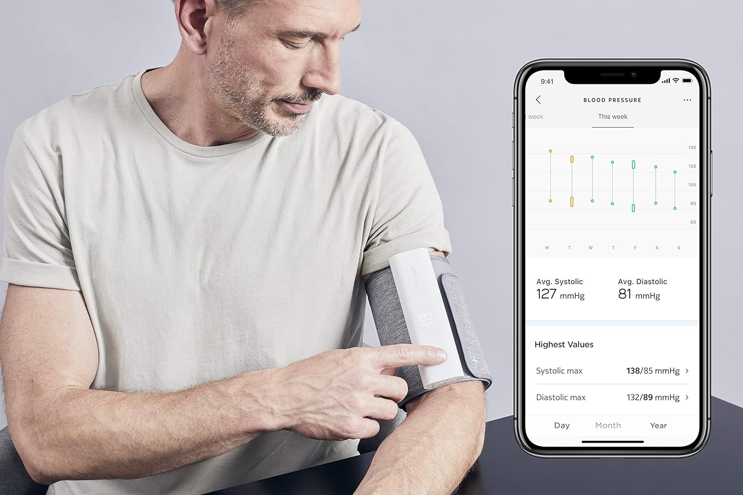 Tensiomètre de Bras Sans-Fil Withings BPM